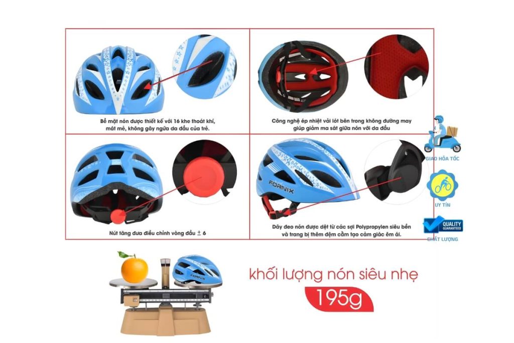 Nón Bảo Hiểm Trẻ Em Fornix NM17S