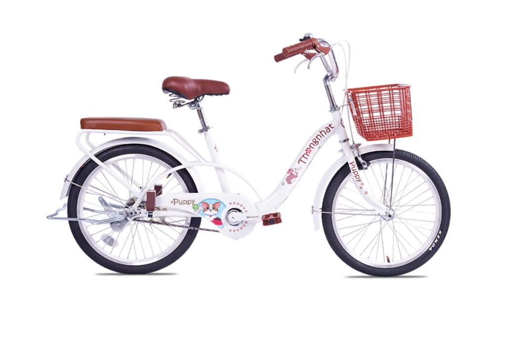 Xe Đạp Trẻ Em Bé Gái Thống Nhất Puppy 20 Inch