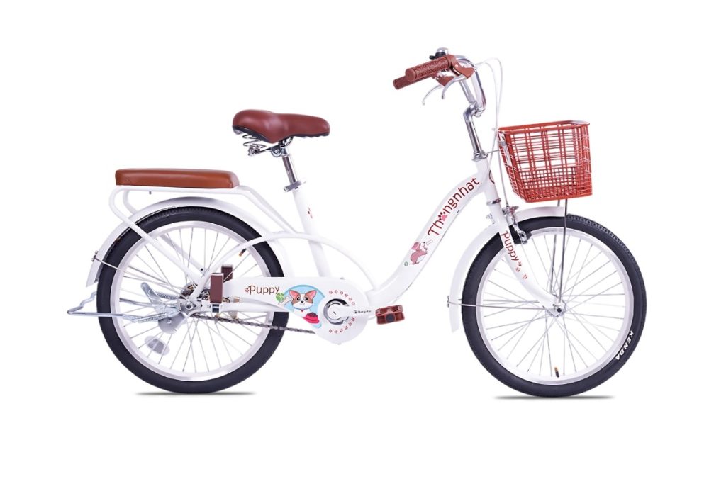 Xe Đạp Trẻ Em Bé Gái Thống Nhất Puppy 20 Inch