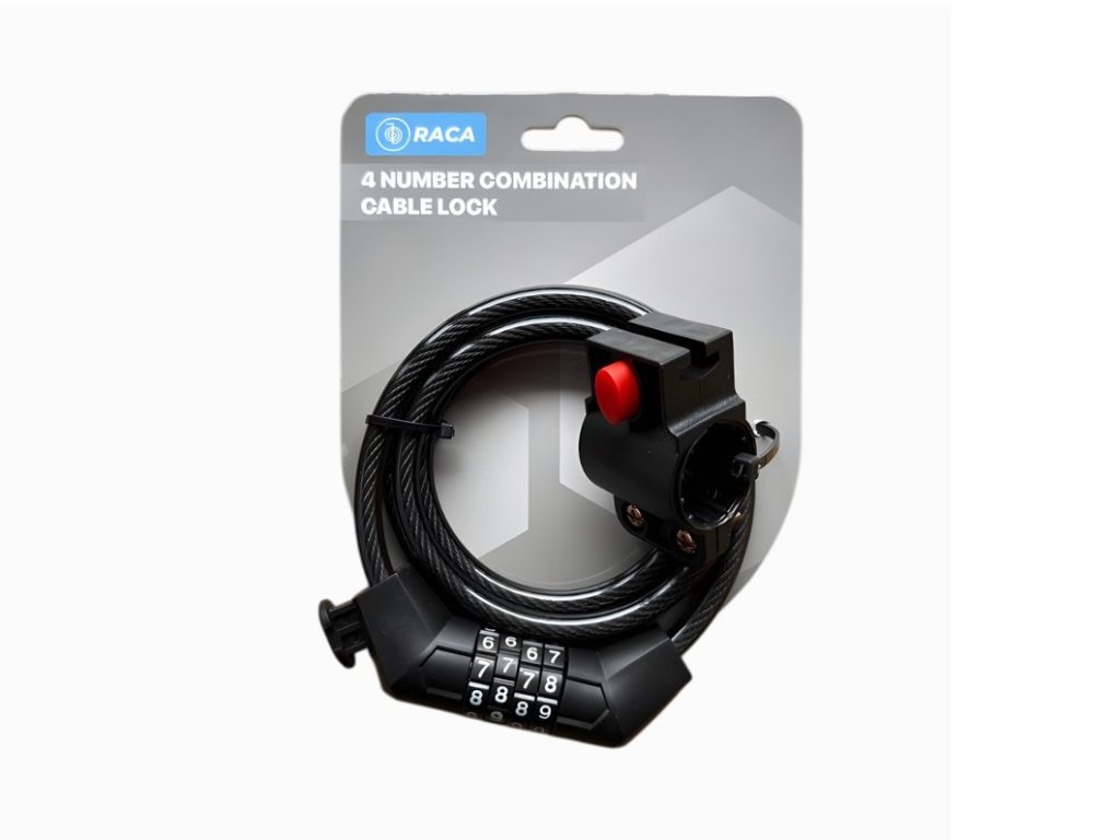Khóa Dây Xe Đạp Raca - 4 Số Mật Mã